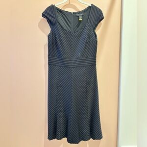White House Black Market Modern Pinstripe Aline dress
